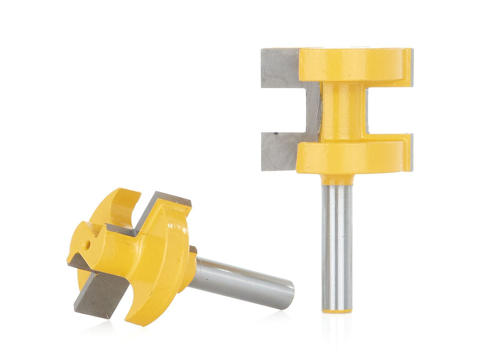 8mm schacht hoogte meergleuvenfrees bits 2 stuks