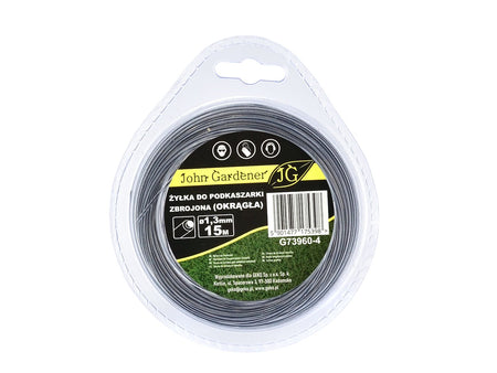 Versterkte nylondraad voor trimmer 1.3mm x 15m rond