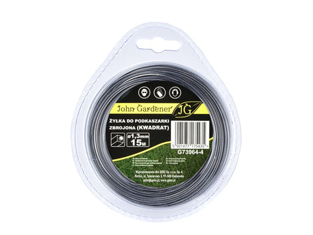 Versterkte nylondraad 1.3mm x 15m vierkant