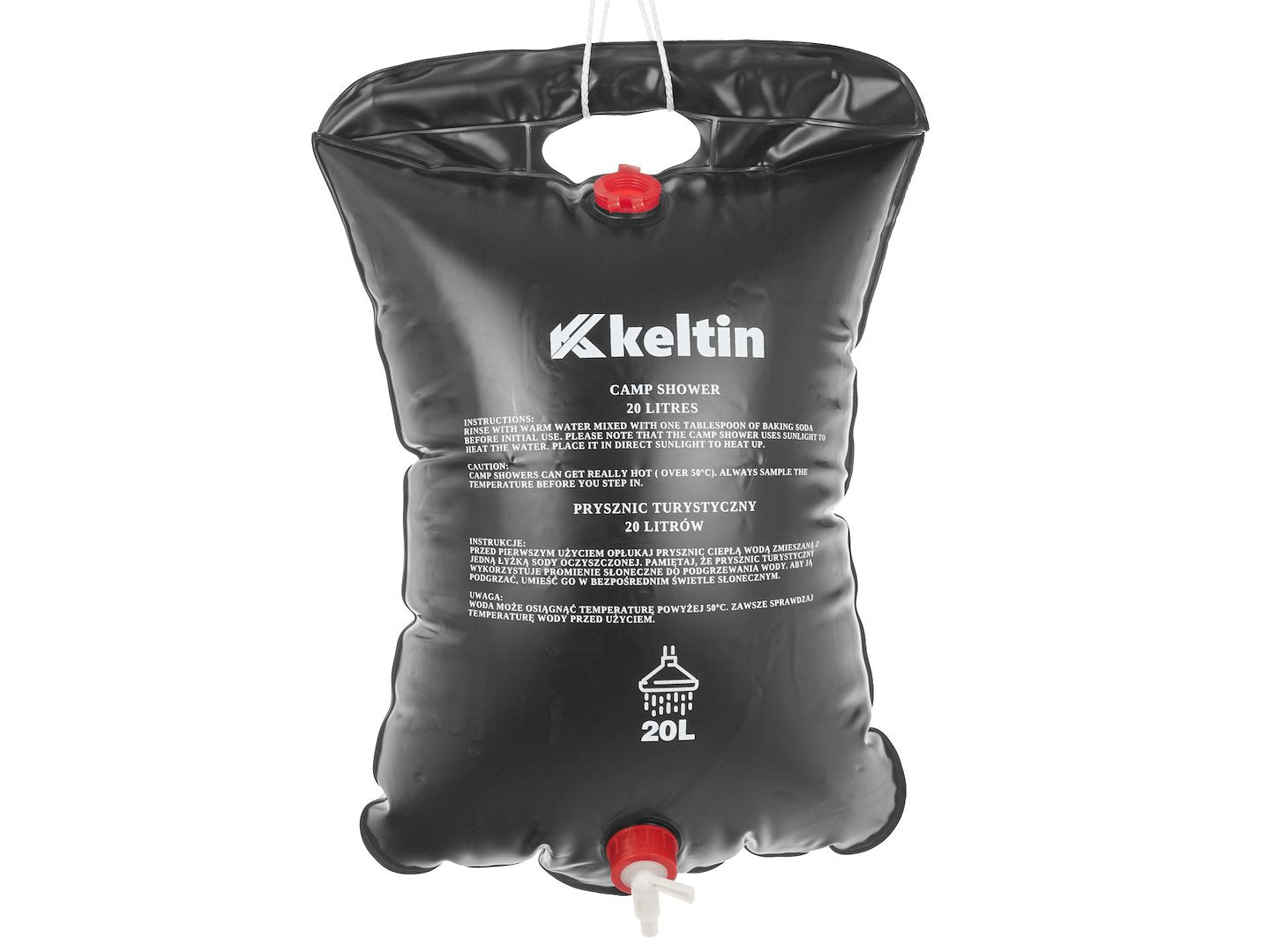 Kampeerdouche 20L (zonne)