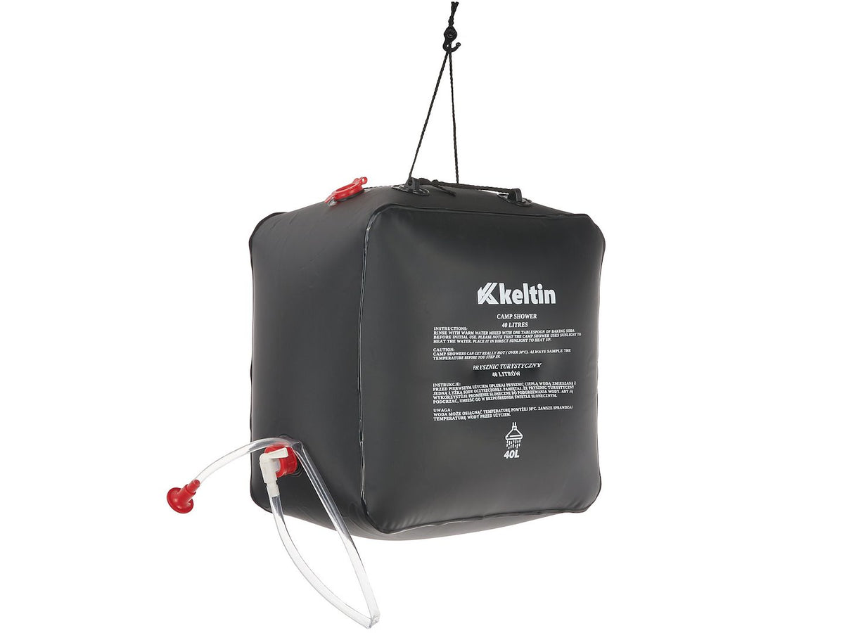 Kampeerdouche 40L (zonne)