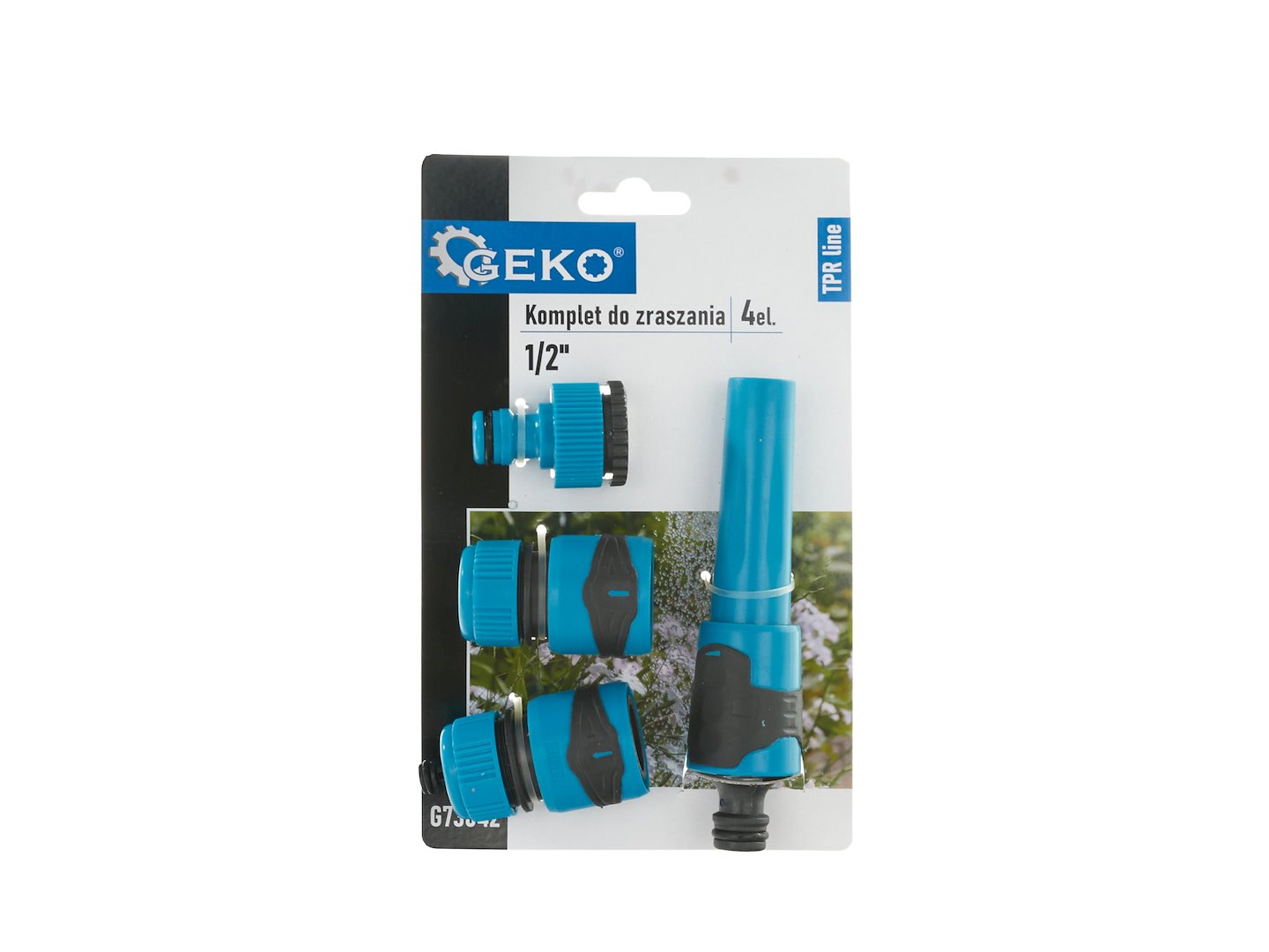 1/2" 4-delige slangconnector set TPR-lijn