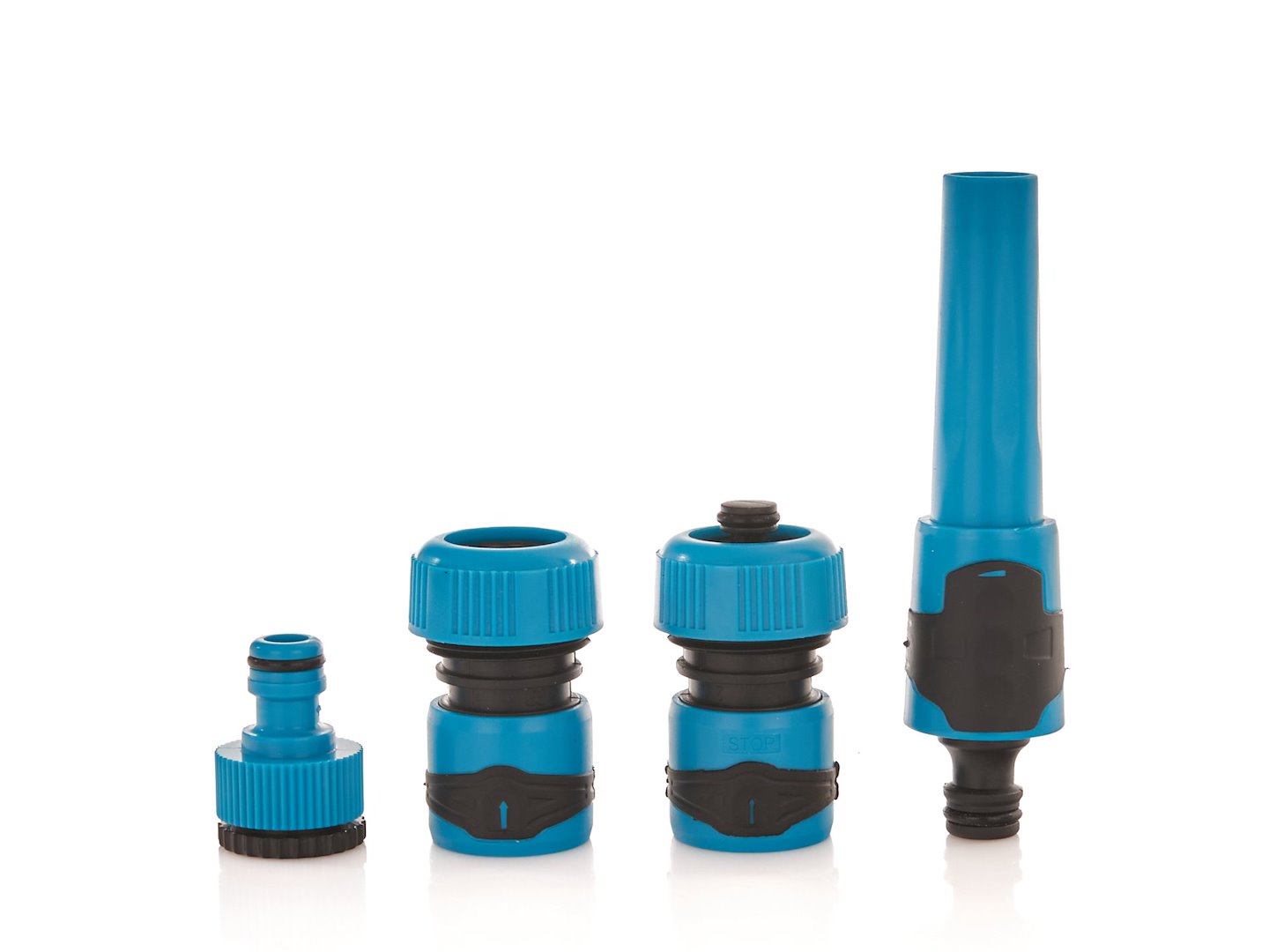 3/4" 4-delige slangconnector set TPR-lijn