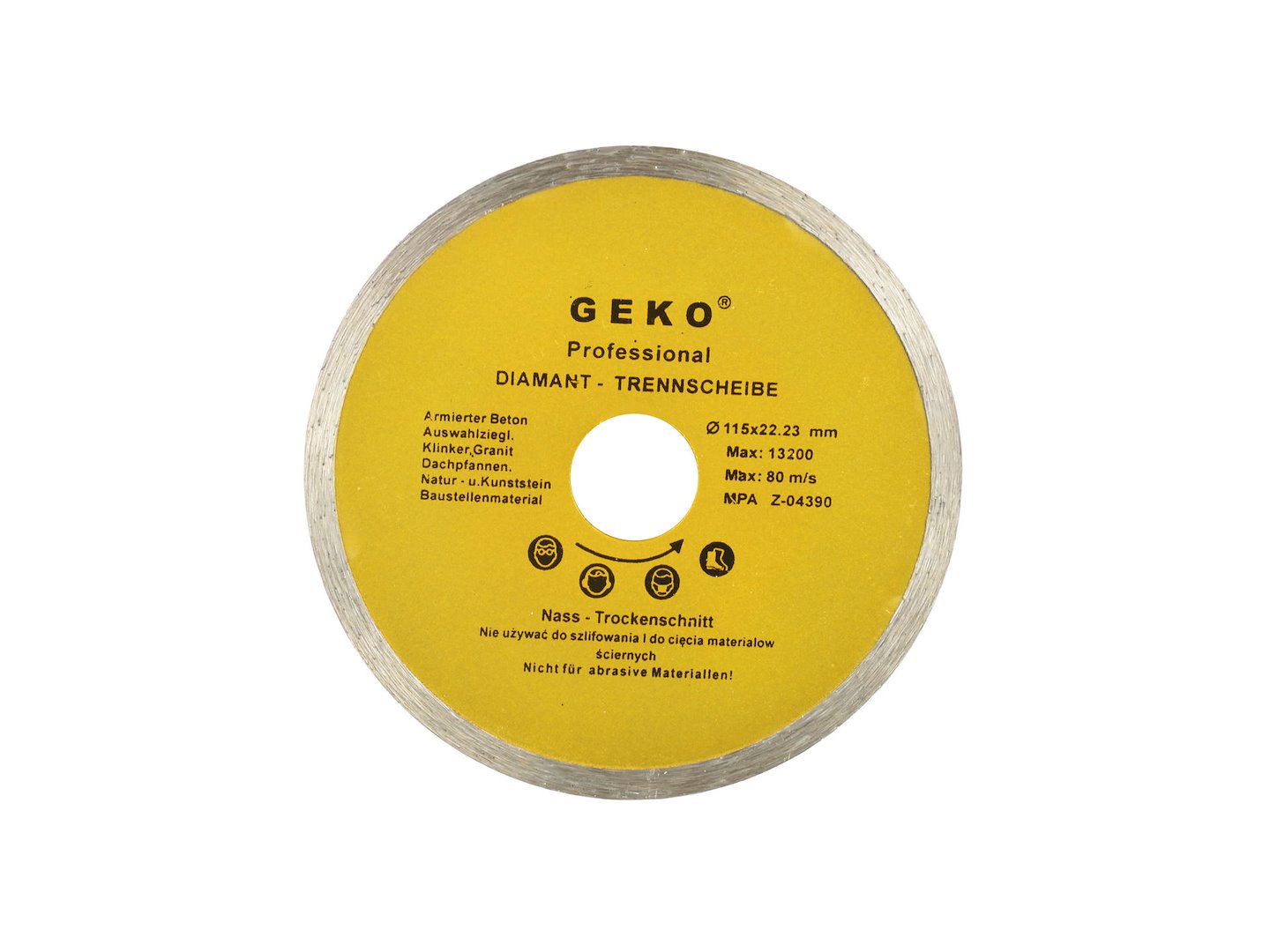 Continue Rand Diamantzaagblad 115x8x22mm GEKO Profi