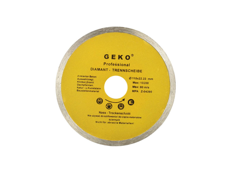Continue Rand Diamantzaagblad 115x8x22mm GEKO Profi