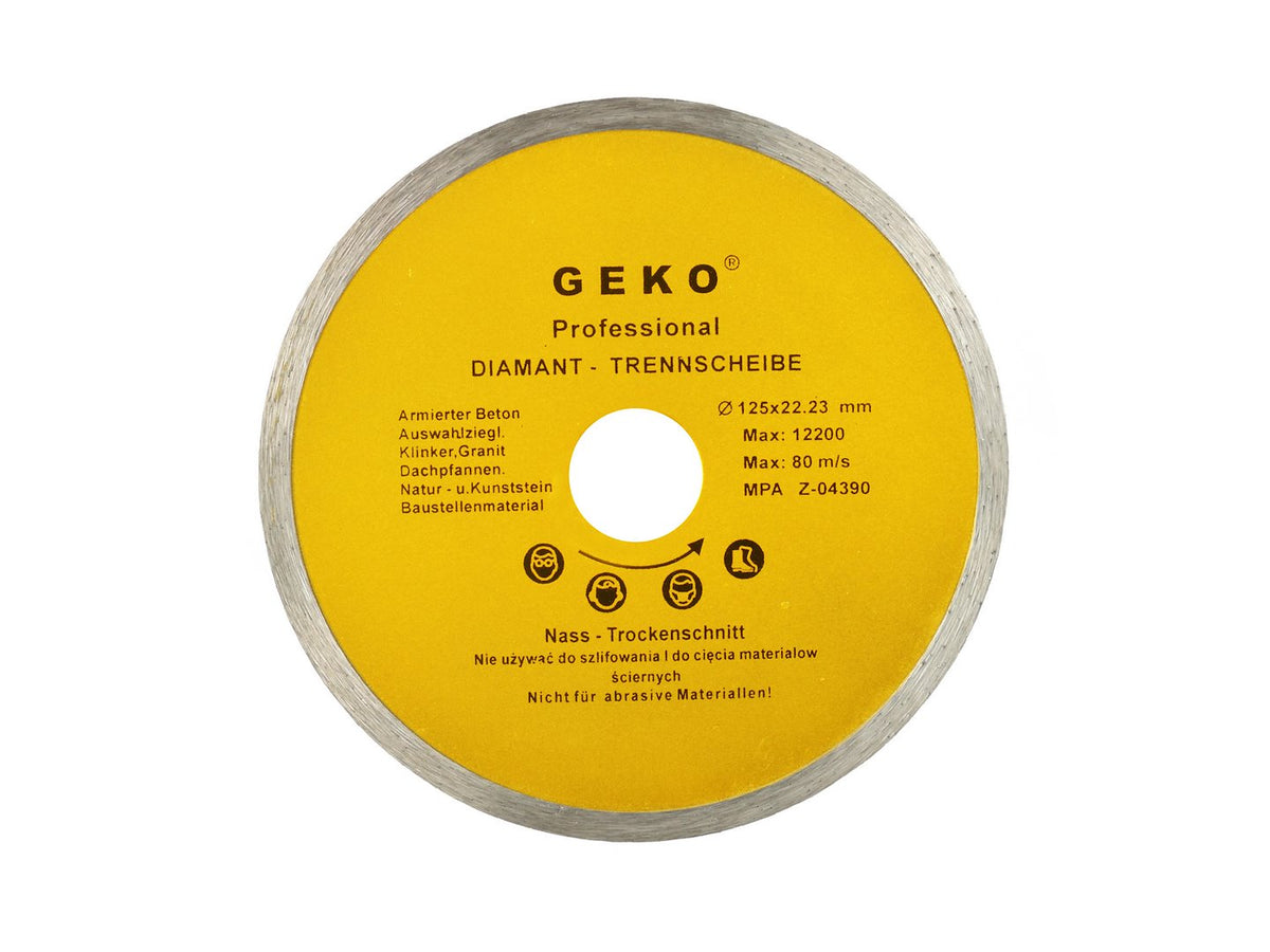 Continue Rand Diamantzaagblad 125x8x22mm GEKO Profi
