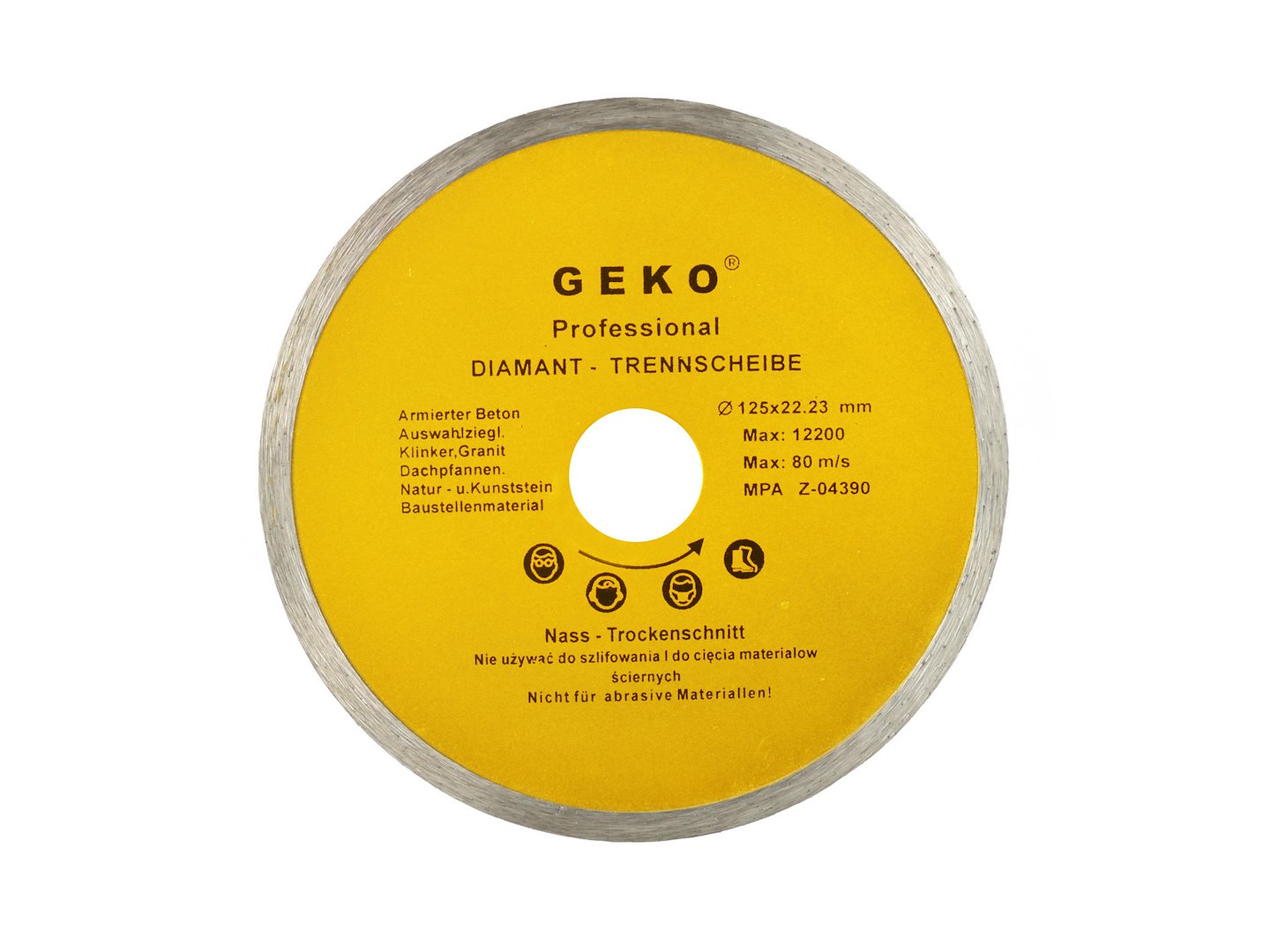Continue Rand Diamantzaagblad 125x8x22mm GEKO Profi