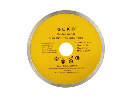 Continue Rand Diamantzaagblad 125x8x22mm GEKO Profi
