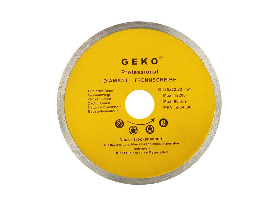 Continue Rand Diamantzaagblad 125x8x22mm GEKO Profi