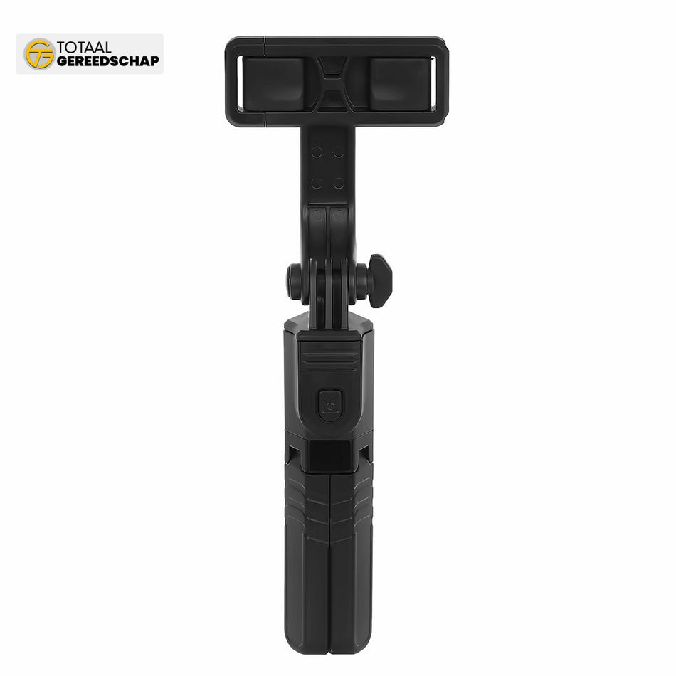 Selfie stick tripod with a remote control