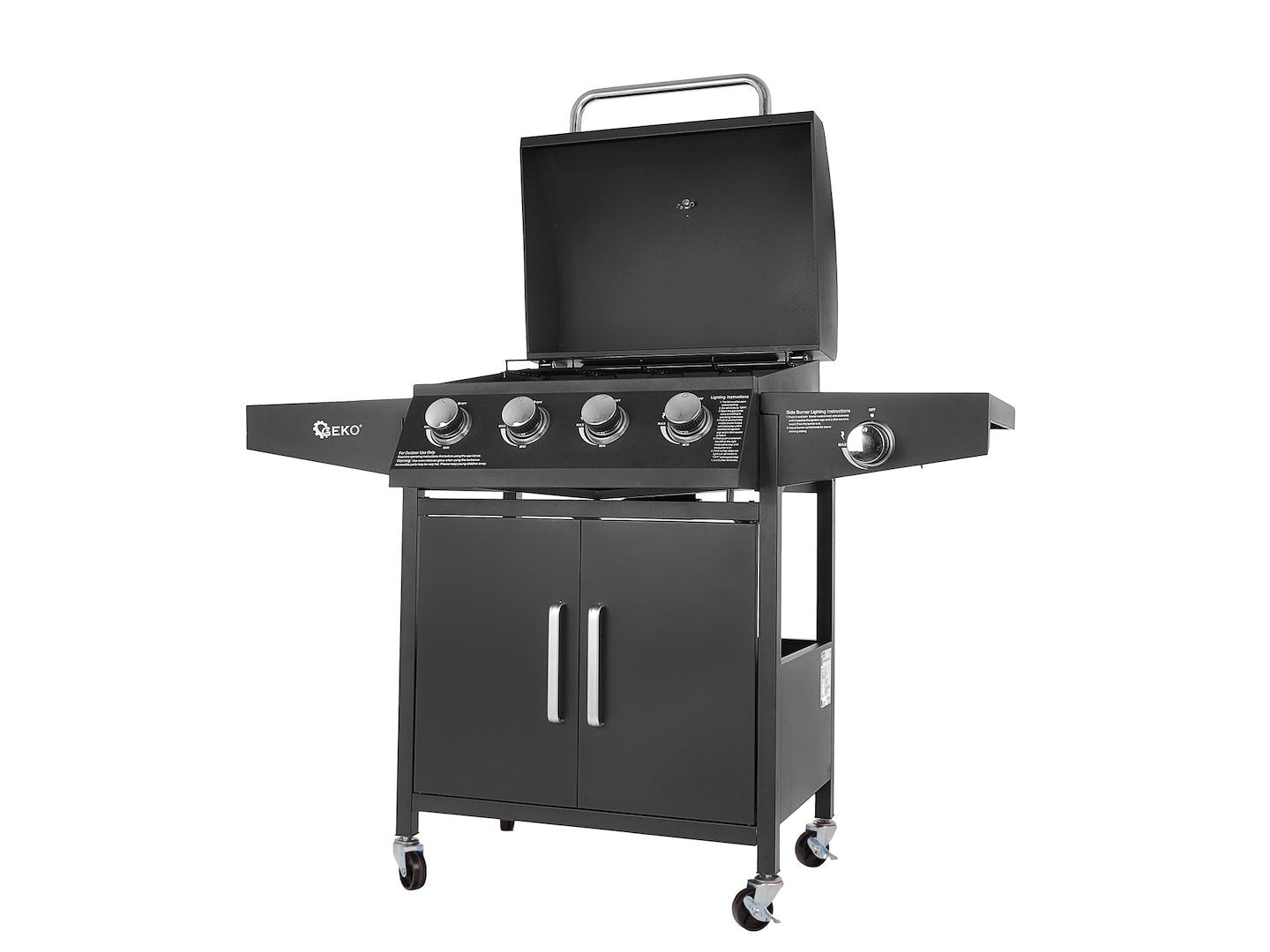 Gasbarbecue 5 branders (4 + 1) 15 kW