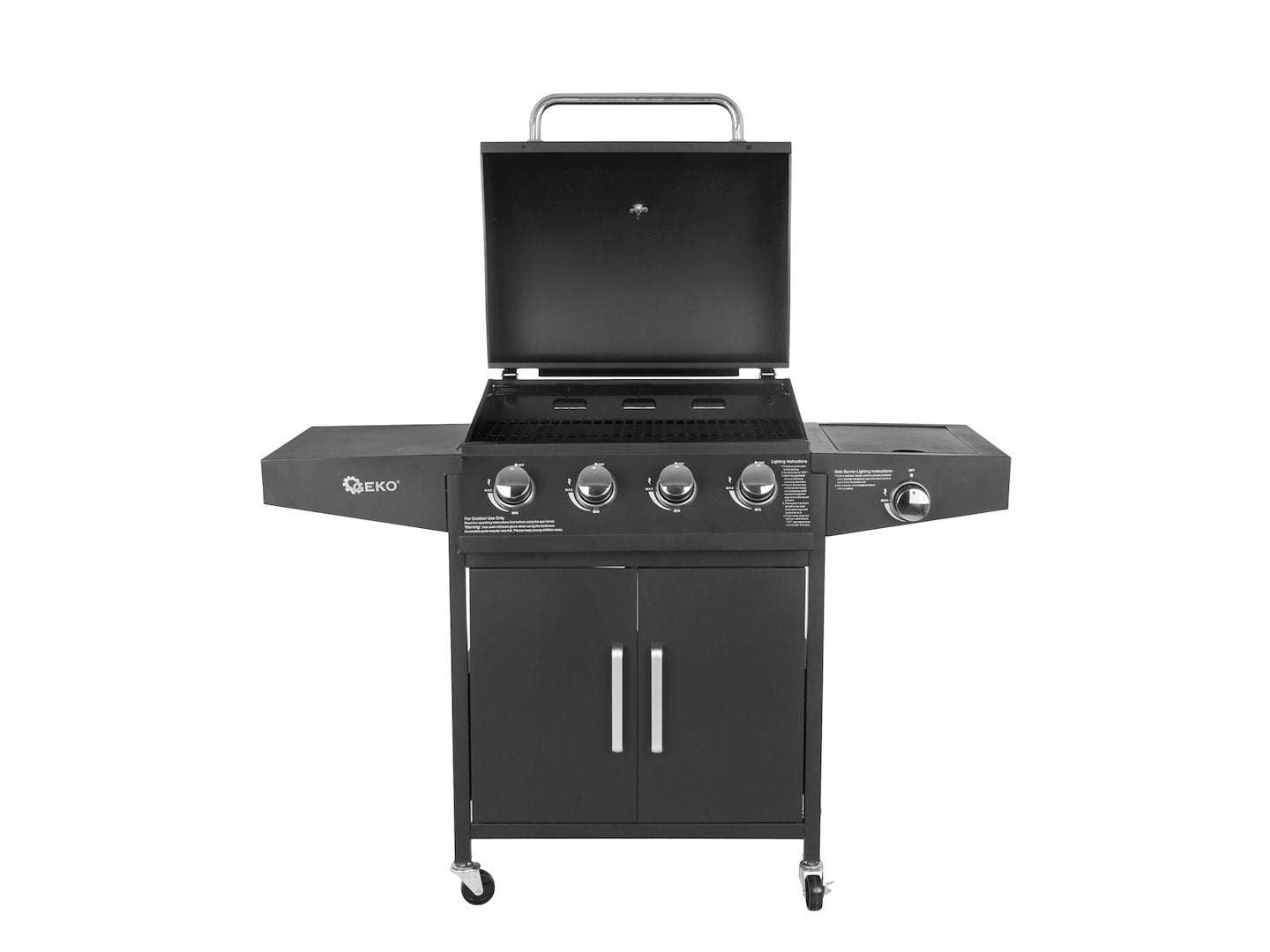 Gasbarbecue 5 branders (4 + 1) 15 kW