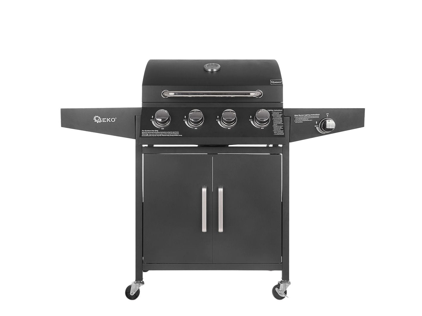 Gasbarbecue 5 branders (4 + 1) 15 kW