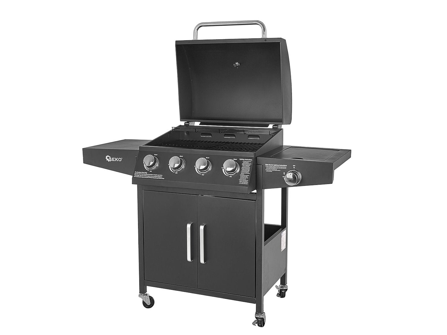 Gasbarbecue 5 branders (4 + 1) 15 kW