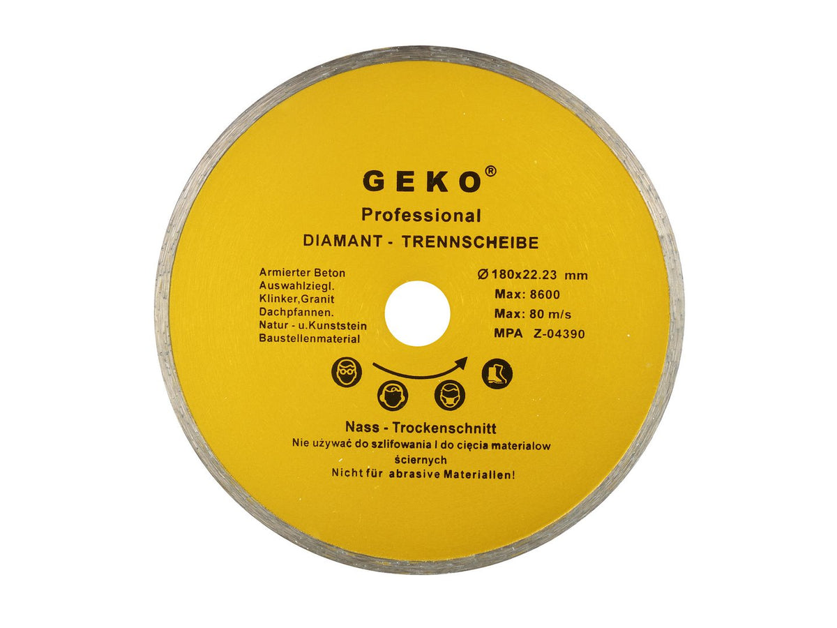 Continue Rand Diamantzaagblad 180x8x22mm GEKO Profi
