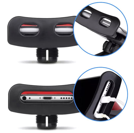 Hoofdsteunhouder voor tablet of mobiele telefoon