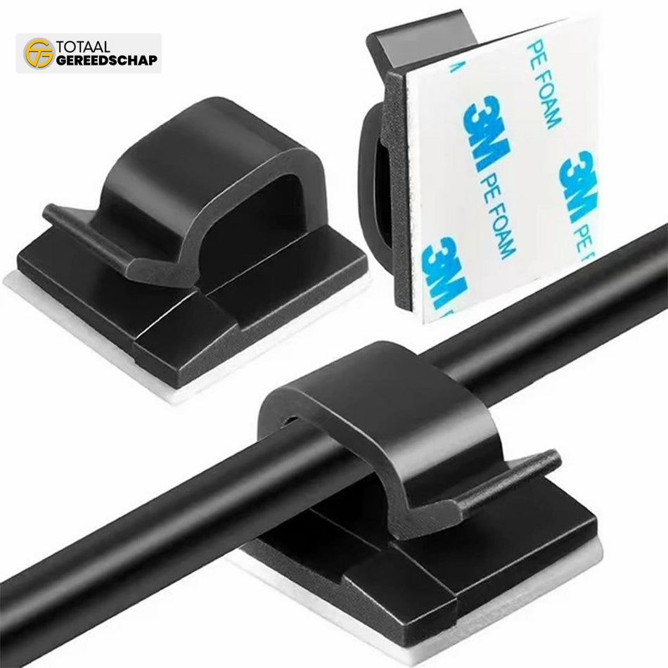 10pcs self-adhesive cable clips holders (14x14mm)