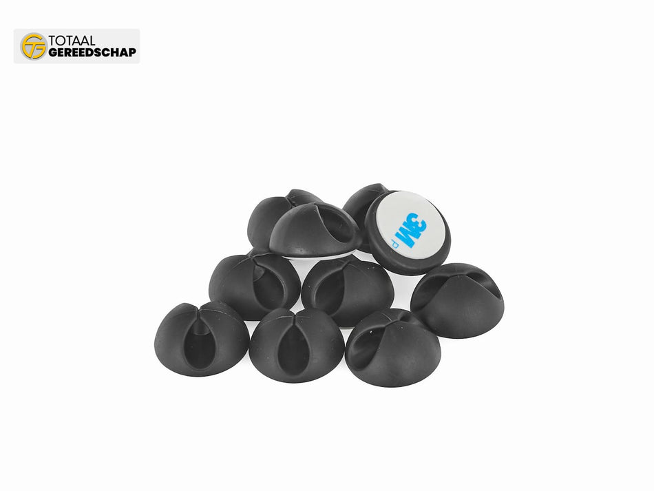 10pcs self-adhesive cable clips holders (28x28mm)