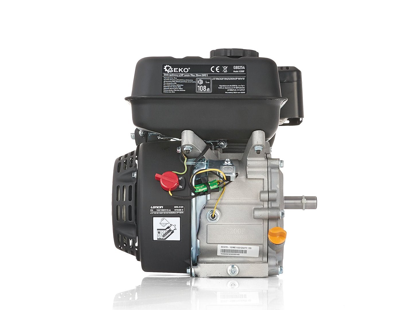 Benzinemotor Loncin 196cc 20mm EURO 5