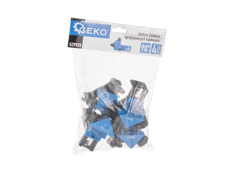 Set van 90 graden hoek veerklemmen 4 stuks