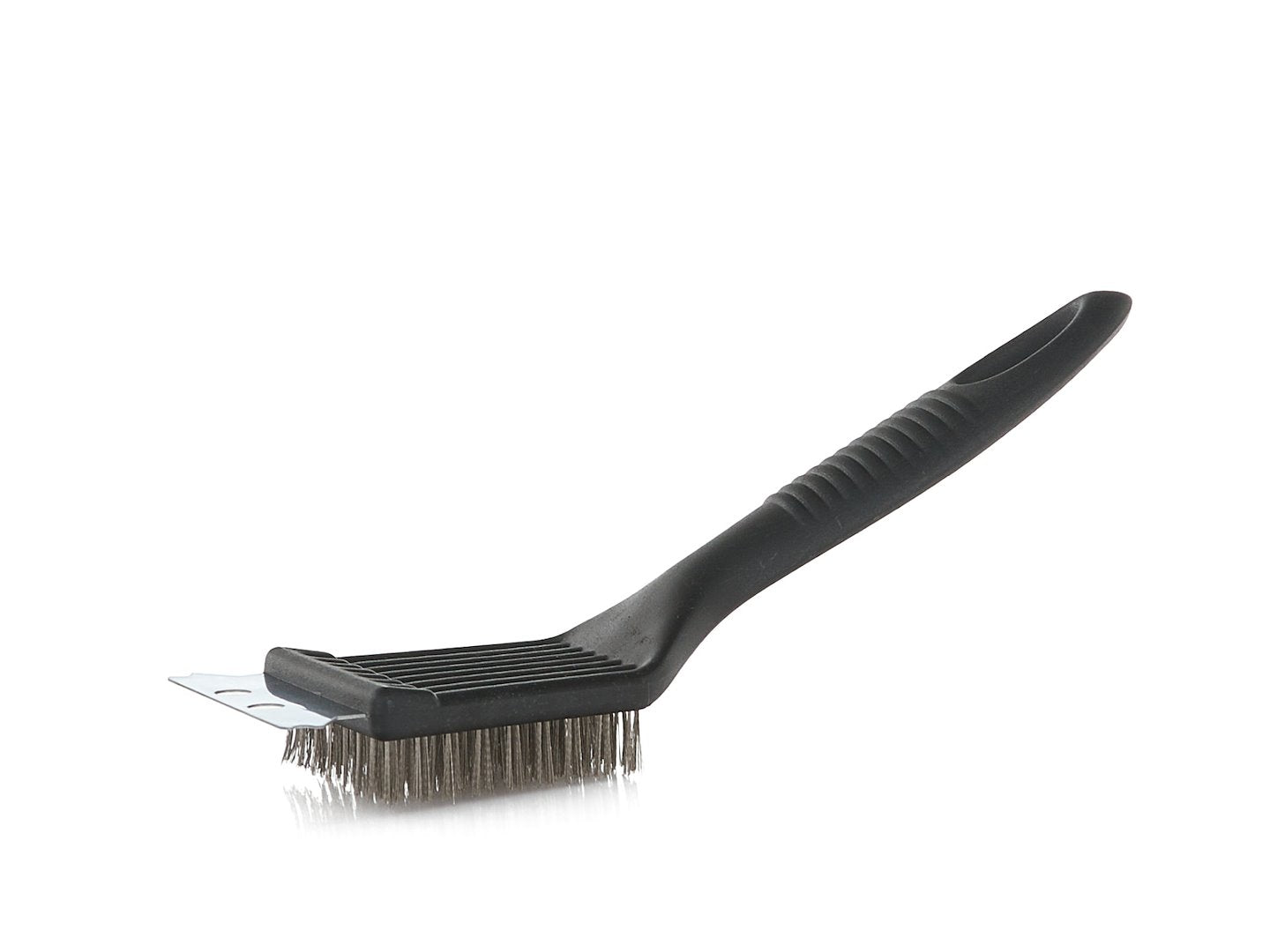 2-in-1 barbecueborstel met schraper