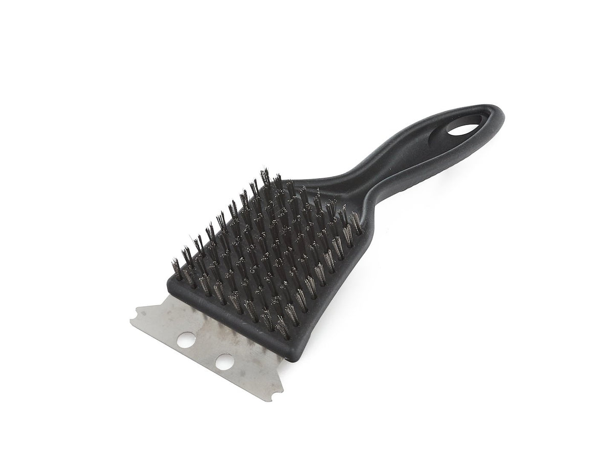 2-in-1 barbecueborstel met schraper