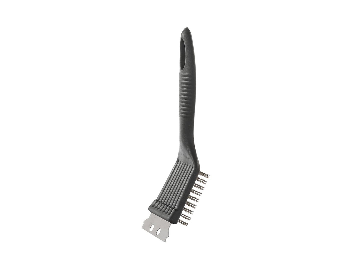 2-in-1 barbecueborstel met schraper