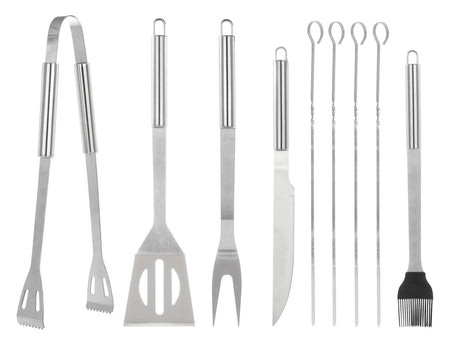 10-delige barbecueaccessoires set