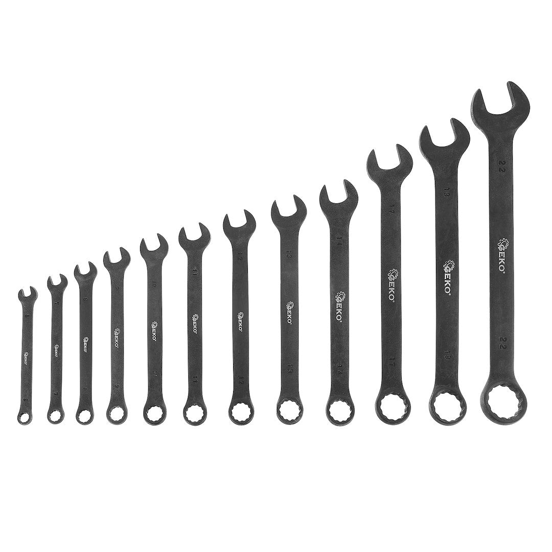Combinatensleutel ovaalset 6-22mm 12 stuks