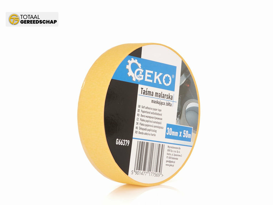 Yellow masking tape 30mm x 50m