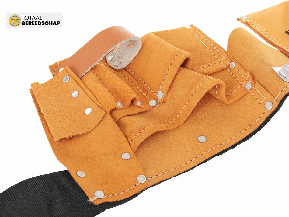 Leather Tool Belt with 11 Pockets