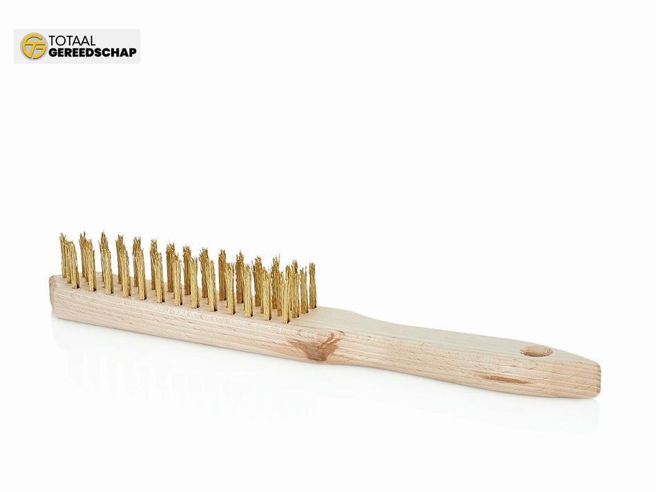 4-row wire brush rust removal (wooden handle)