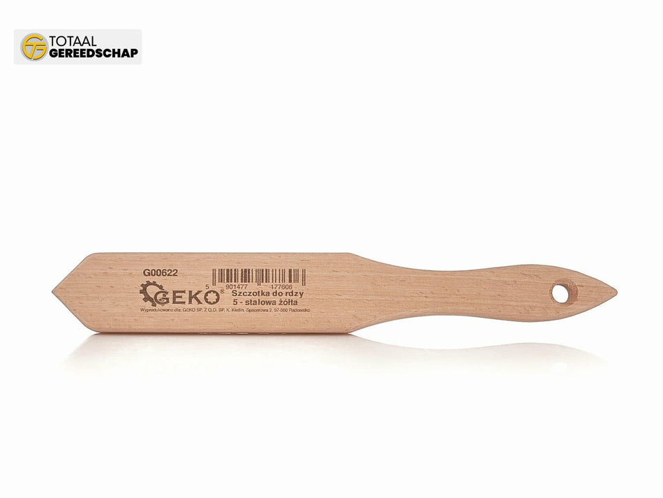 5-row wire brush rust removal (wooden handle)