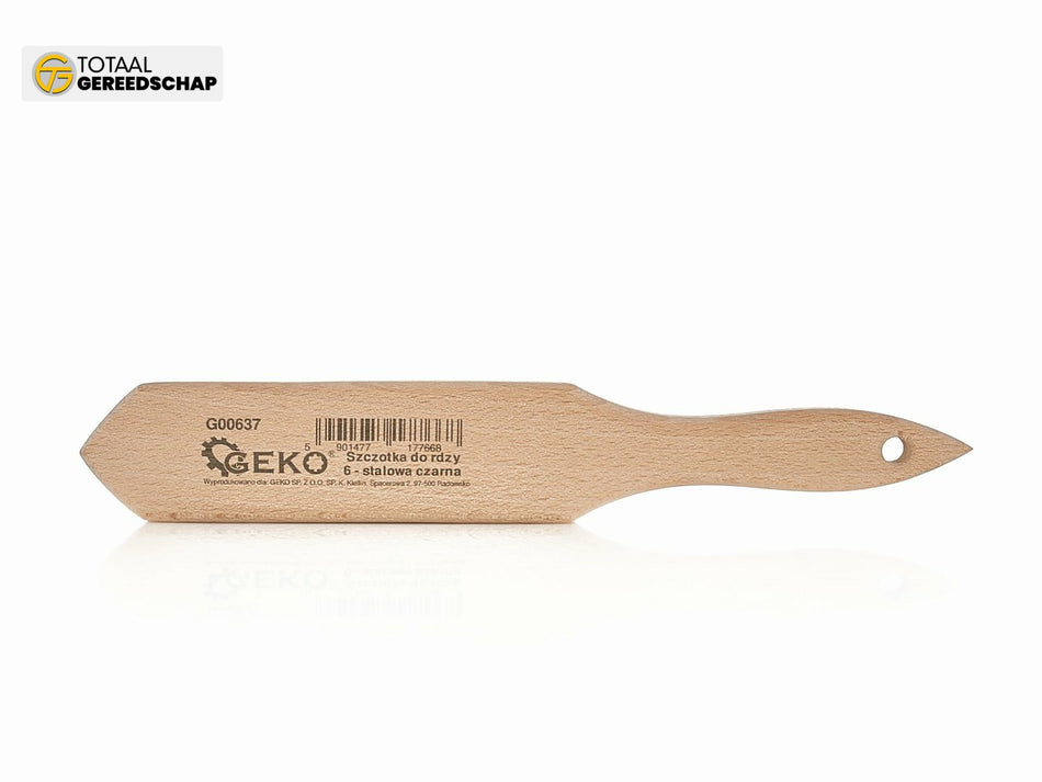 PL Wire brush for rust black 6 rows wood (30)