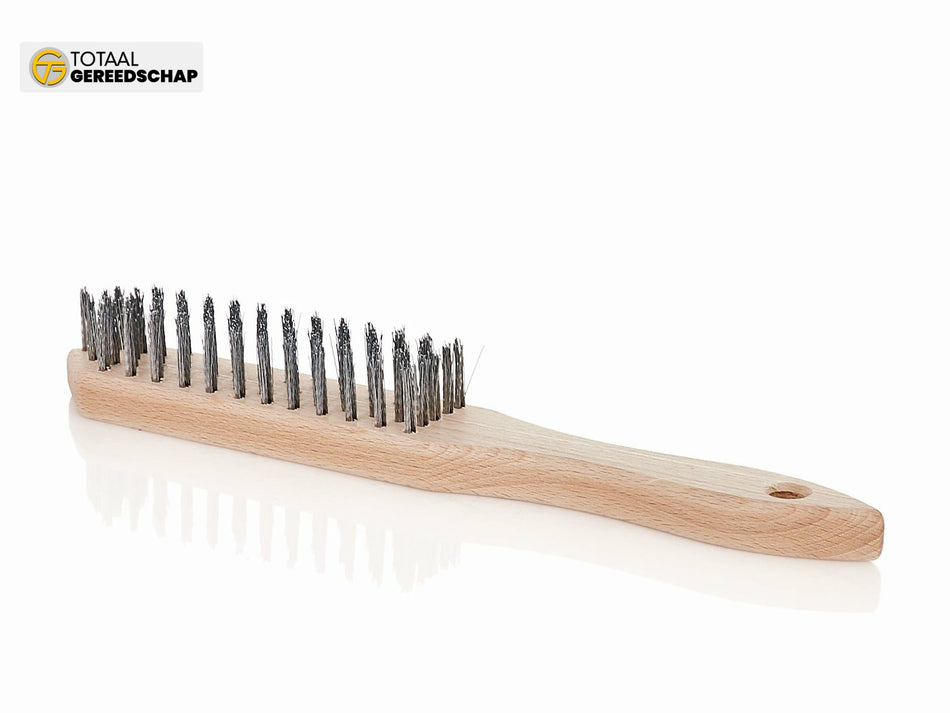 PL Wire brush for rust black 5 rows wood (30)