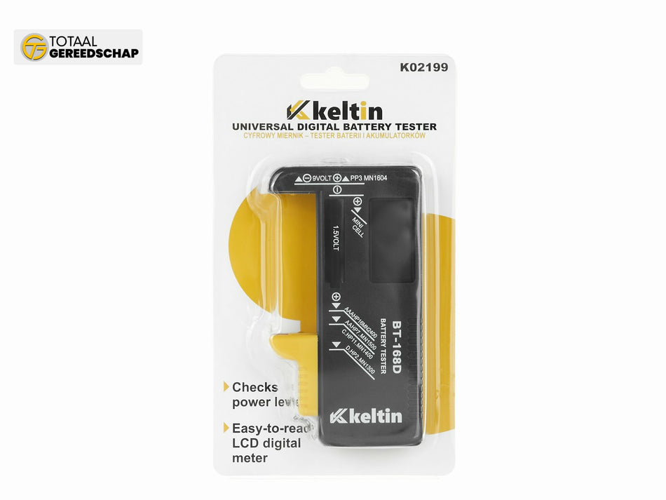 Universal digital battery tester