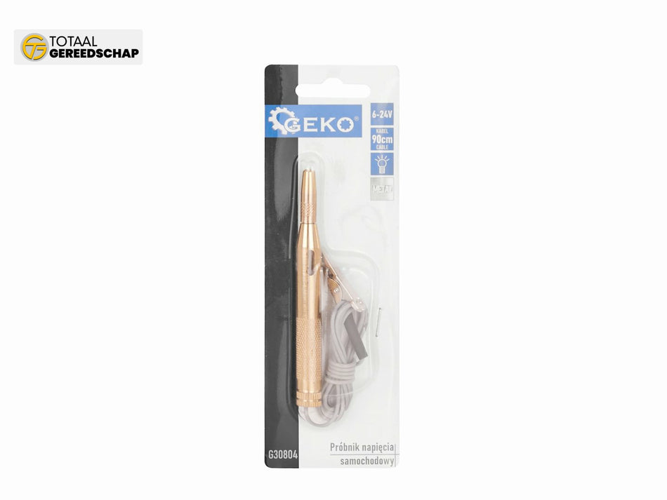 6-24V metal automotive circuit tester with 90cm cable