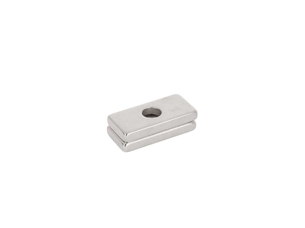 20x10x3mm rechthoekige neodymiummagneten met schroefgat