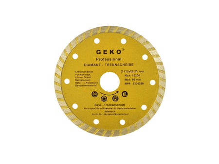 Continue turbofan rand diamantzaagblad 125x22,2mm GEKO Profi