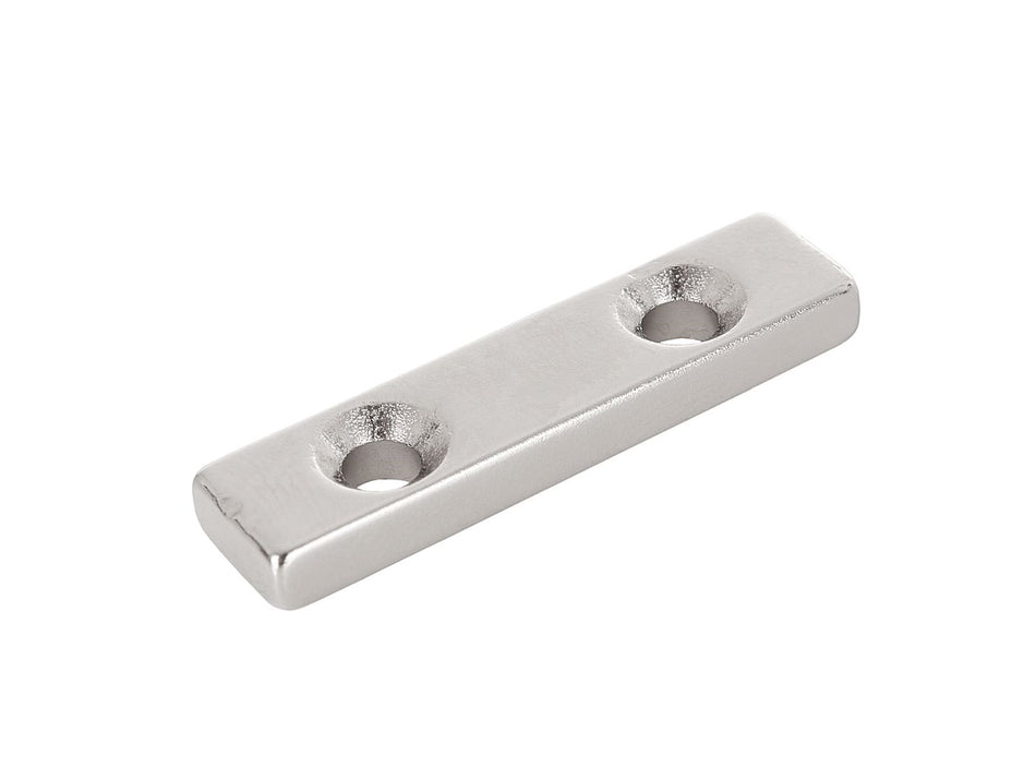 40x10x5mm rechthoekige neodymiummagneten met schroefgaten