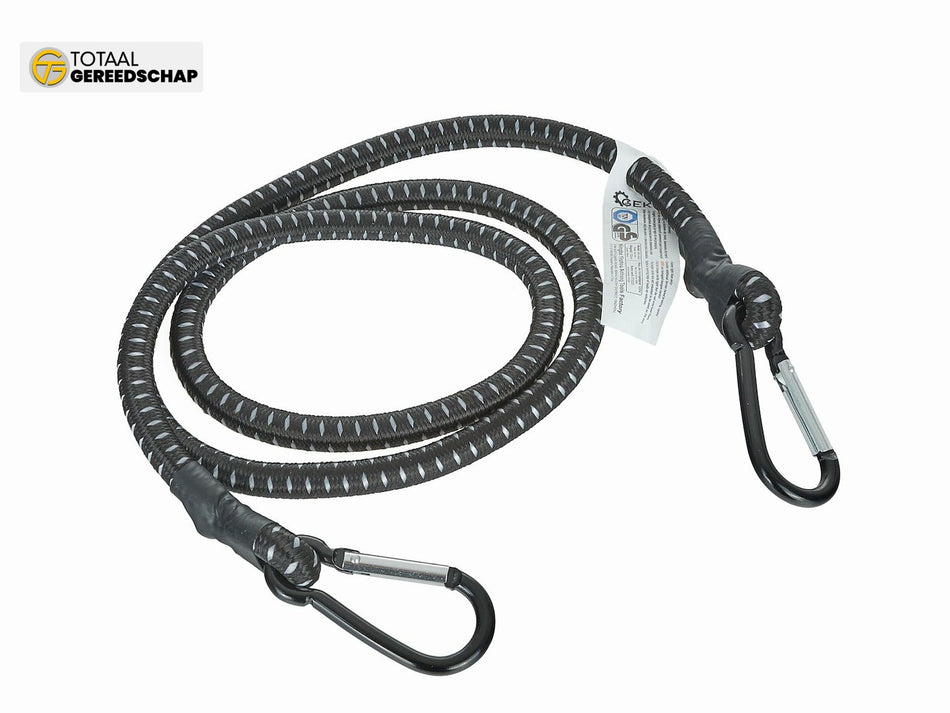 Bungee cord with carabiners 10mm x 120cm
