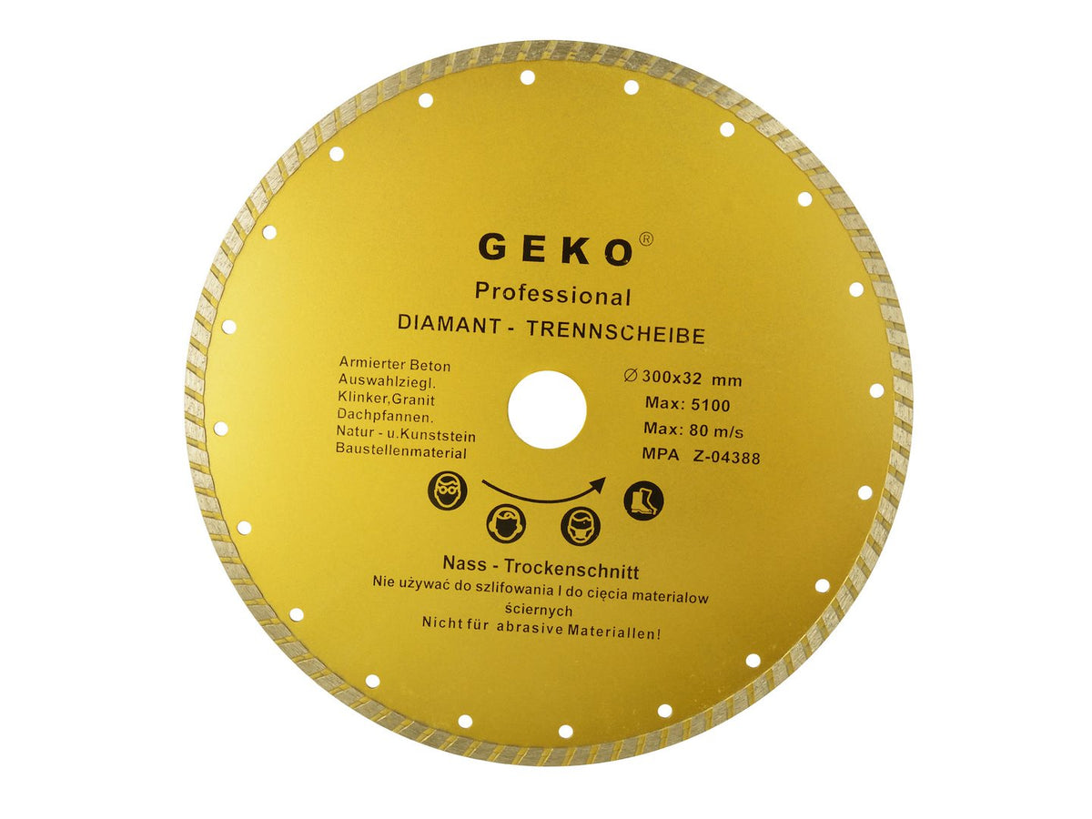 Continue turbofan rand diamantzaagblad 300x32mm GEKO Profi