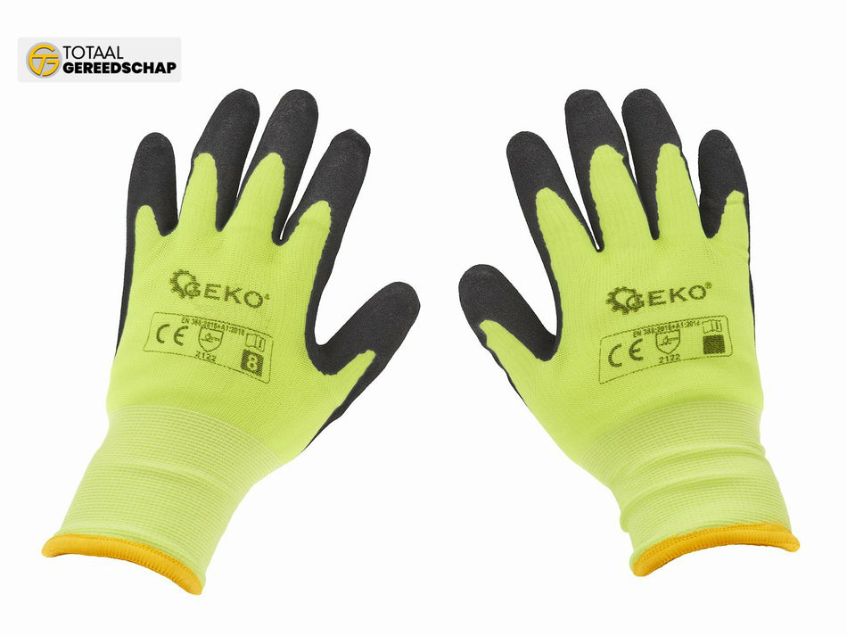 Thermal fluorescent work gloves size 8