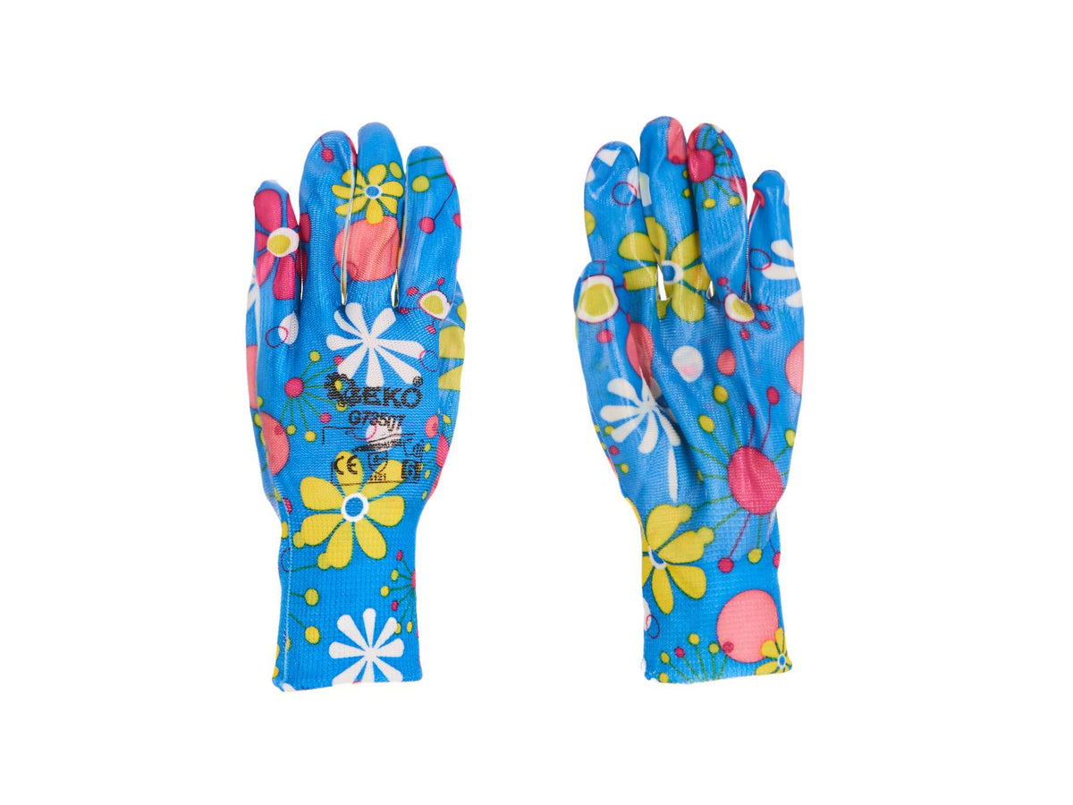Dames werkhandschoenen met nitrilcoating maat 6