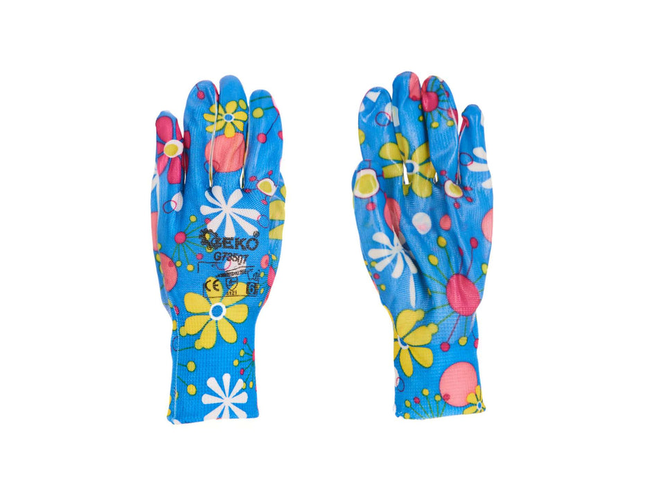 Dames werkhandschoenen met nitrilcoating maat 6