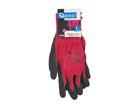 Gecoate beschermhandschoenen maat 7 – roze