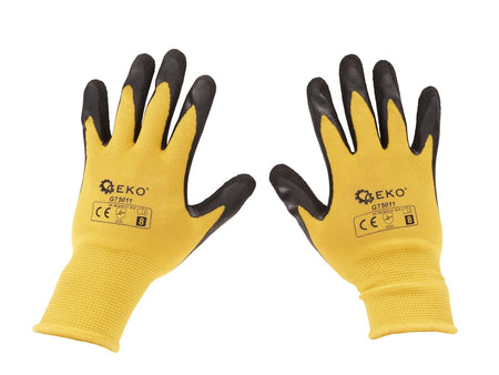 Gecoate beschermhandschoenen maat 8 – geel