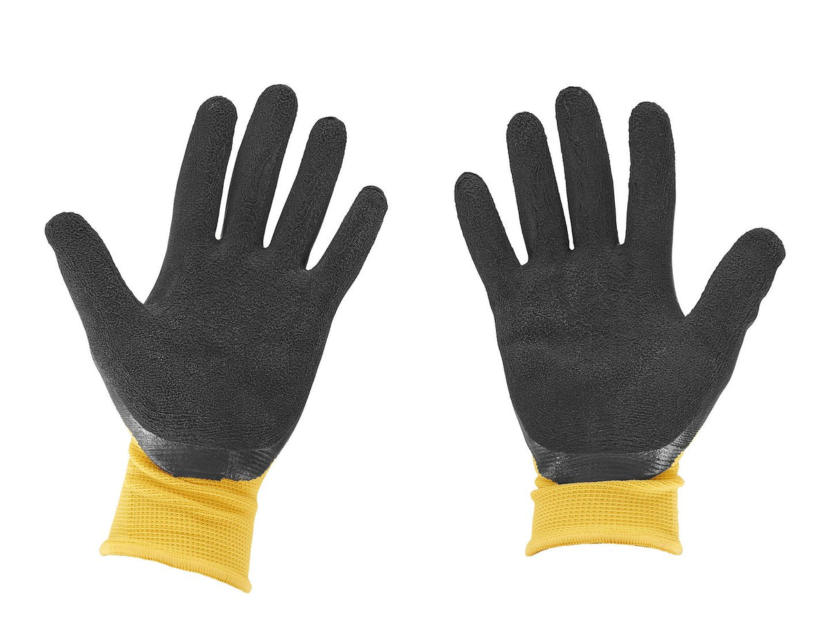 Gecoate beschermhandschoenen maat 8 – geel