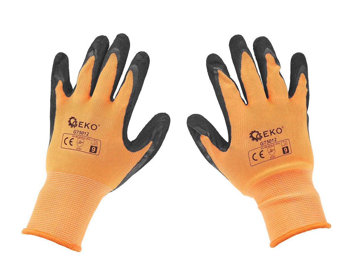 Gecoate beschermhandschoenen maat 9 – oranje