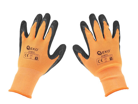 Gecoate beschermhandschoenen maat 9 – oranje